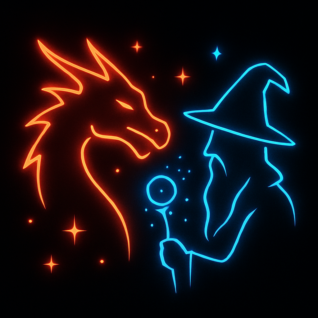 Dragon Bones & Wizards Hats logo